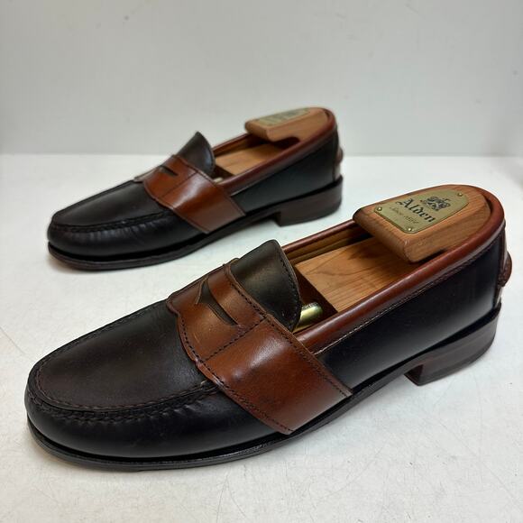 NEW HEELS Rancourt & Co. x H. S. Trask Brown Penny Loafer Handsewn USA 8.5 D main image 12